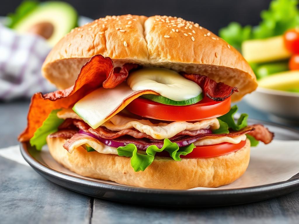 Quinnipiac Turkey Club sub sandwich